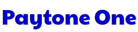 Paytone One шрифт
